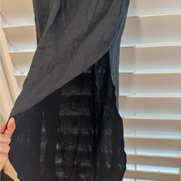 RUMER NWT Freya Black Linen Cut Out Maxi Dress M Reverie - Picture 11 of 13